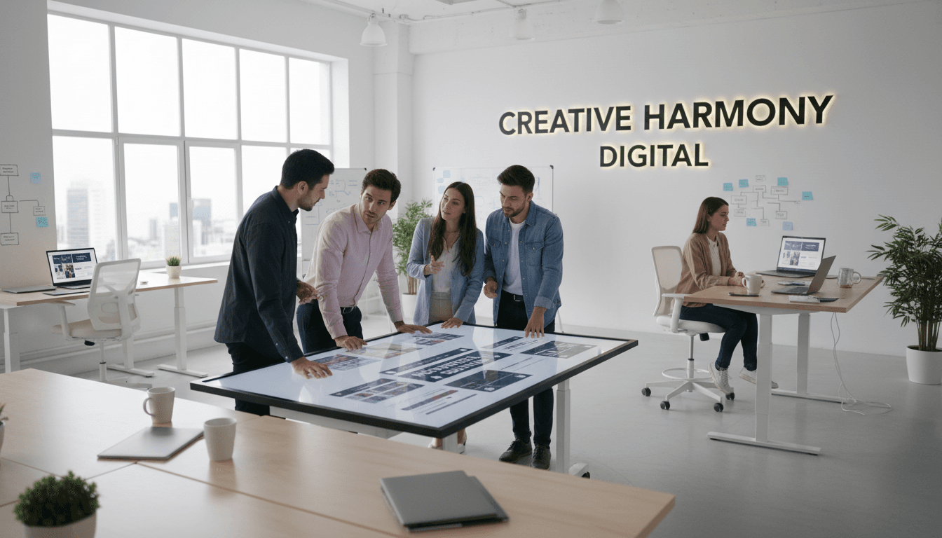 Apex Build team designing a professional website for a local trades business